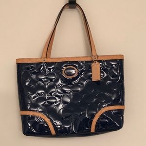 Navy Blue Coach Purse